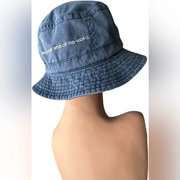 RARE Vintage 2001 Evolution Movie Promo Alien Smiley Face Bucket Hat XL - Picture 8 of 8